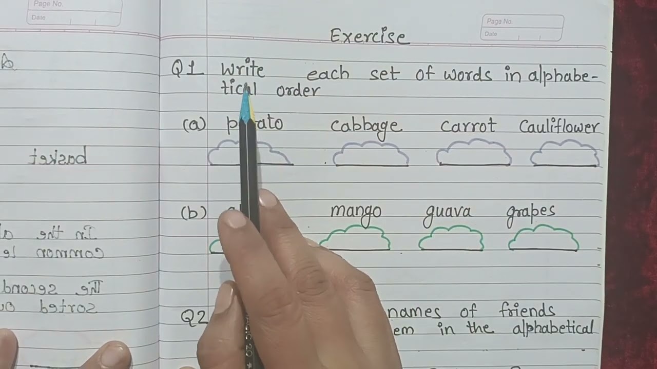 Class 2 English Grammar Alphabetical Order || Class 2 English Grammar Worksheet ||