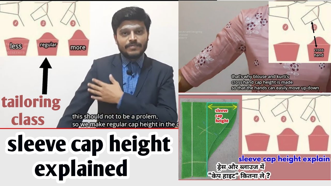 Sleeve cap height formula / Sleeve cap height calculation
