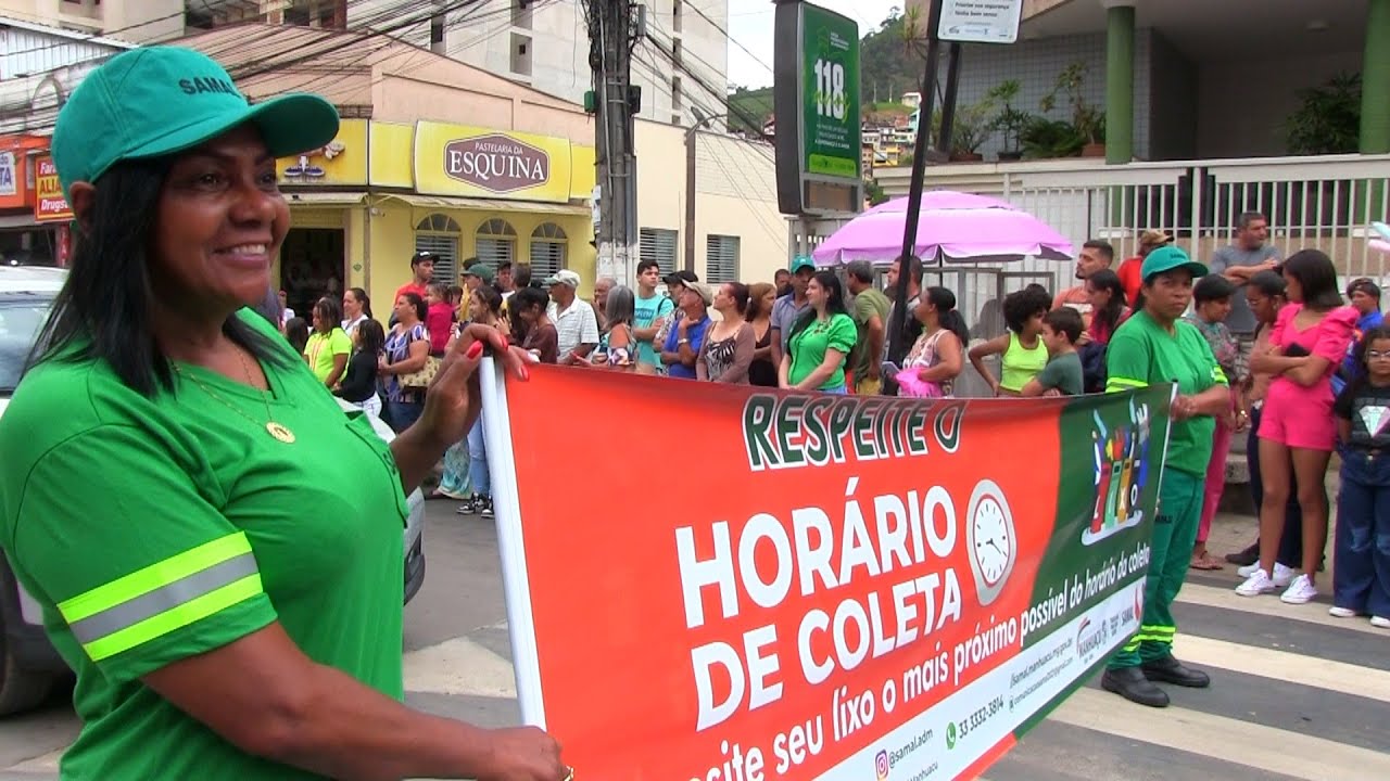 Responsabilidade com o Meio Ambiente foi o Tema do desfile da Independência em Manhuaçu.