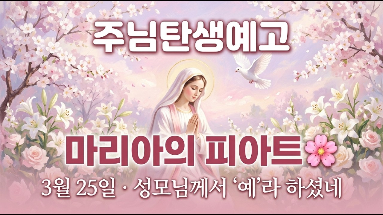 주님탄생예고 치유 수면음악 12시간 (3월 25일 대축일) 🌸성모마리아의 