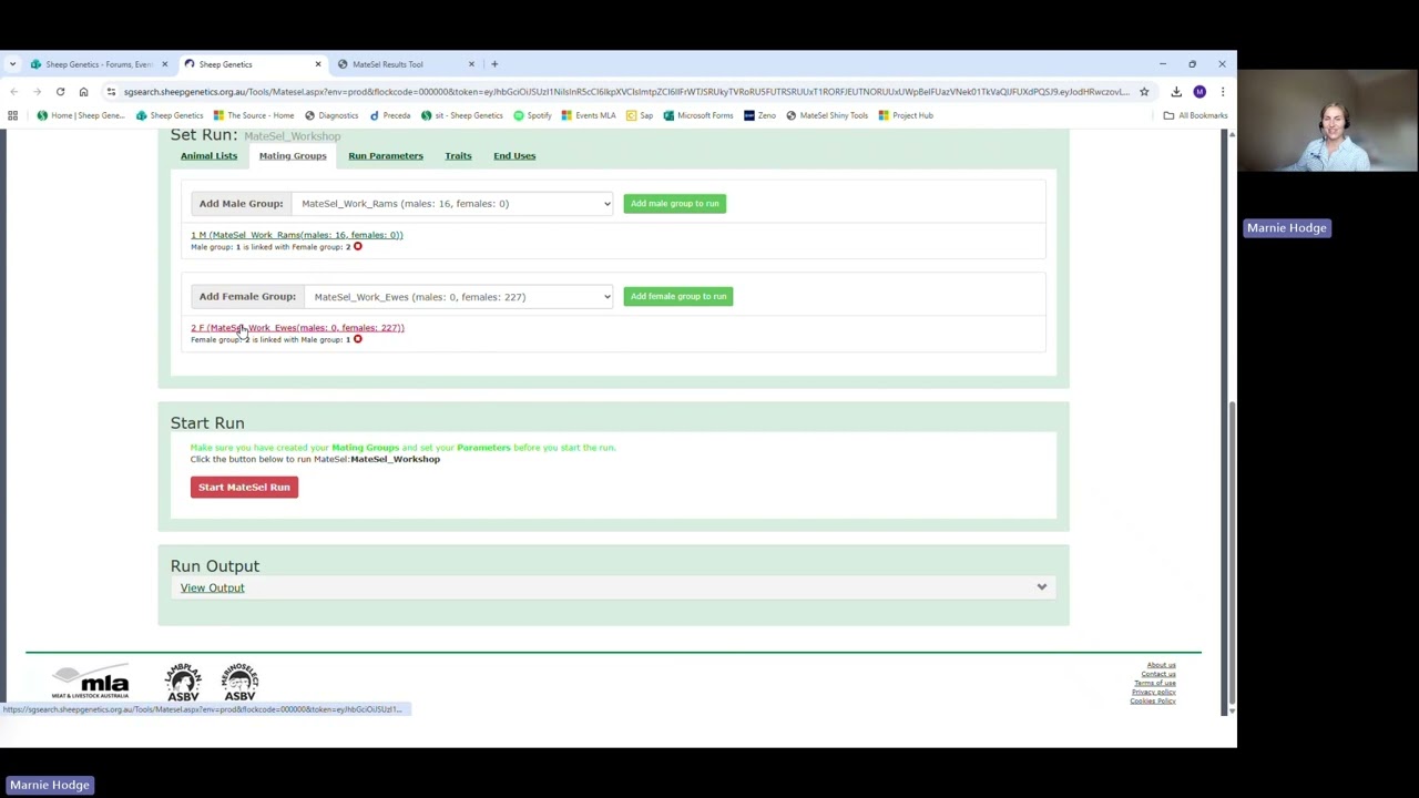 6.  Step by step guide to running MateSel