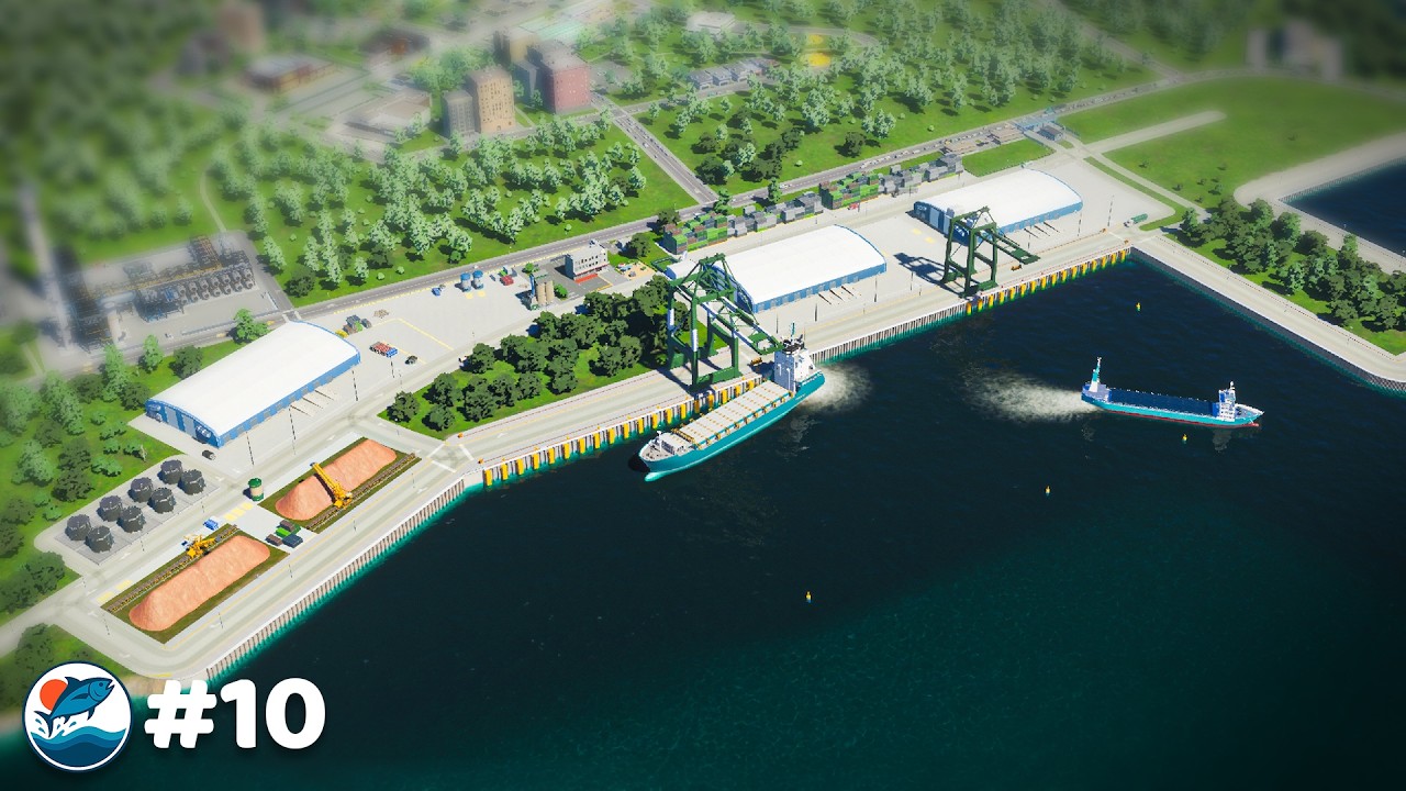 Building a Beautiful Port in Cities Skylines 2