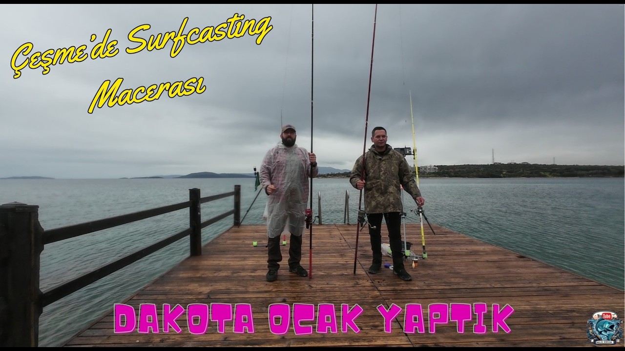 Çeşme'de Yağmurda Surfcasting Macerası, İki Aile av ve Mangal Keyfi (Dakota Ocak Yaptım)
