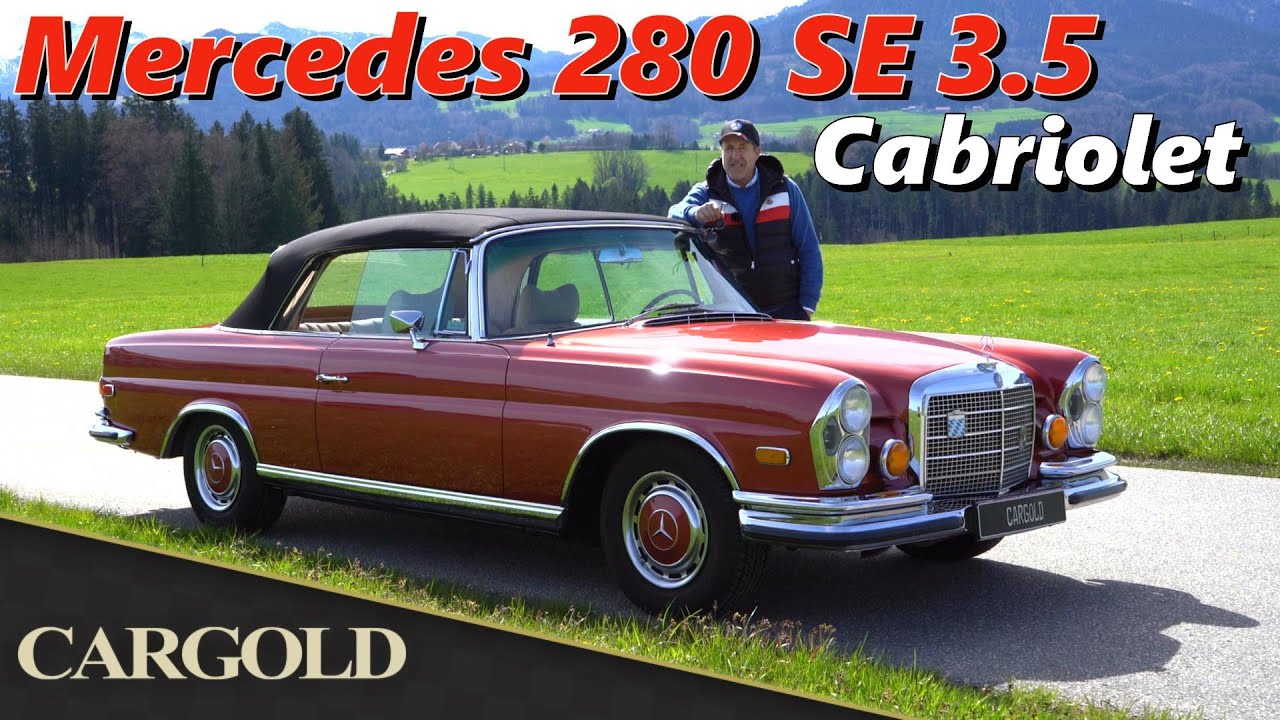 Mercedes 280 SE 3.5 Cabriolet, 1970, Traum Cabriolet in Dunkelrot Metallic