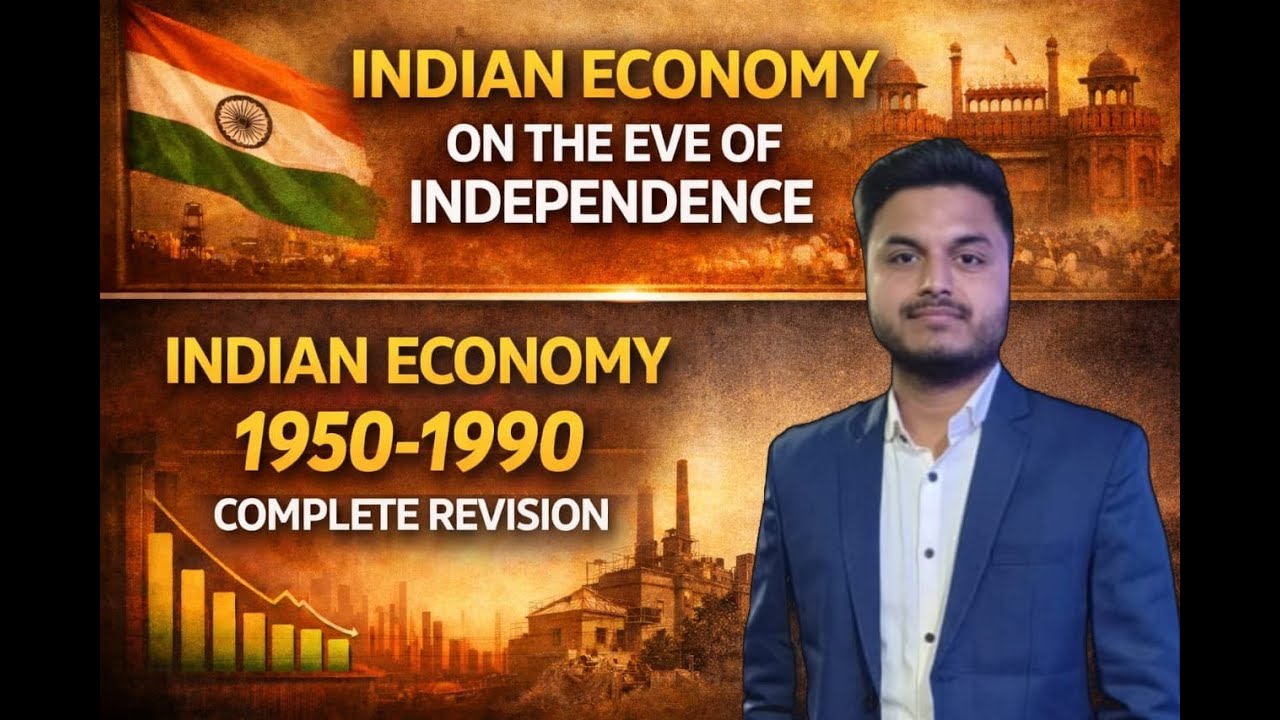 COMPLETE REVISION ON THE EVE OF INDEPENDENCE AND INDIAN ECONOMY (1950-1990) |ECONOMICS | CLASS 12