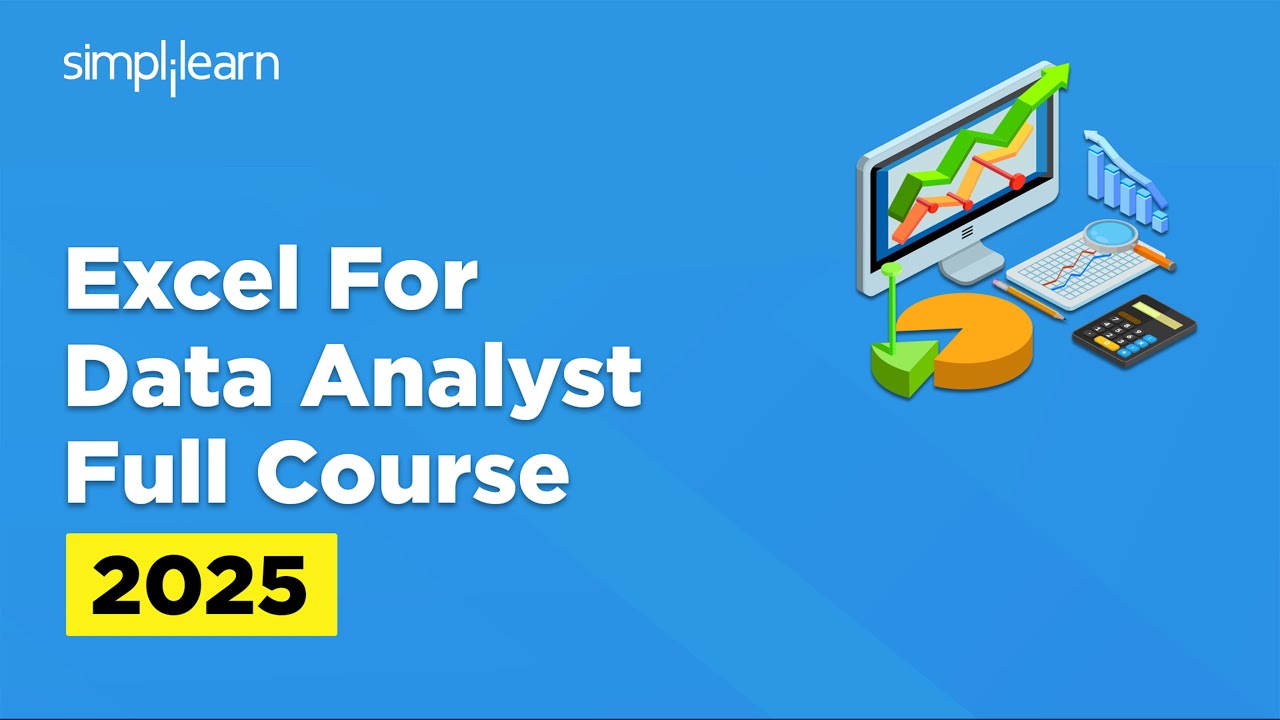 Excel for Data Analysis Full Course 2026 | Excel for Data Analytics | Simplilearn