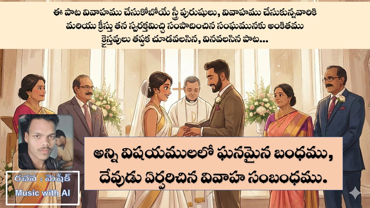 అన్ని విషయములలో ఘనమైన బంధము|The True Christian|@aedanna|Christian Marriage Songs|Q2JP|Meshek Songs