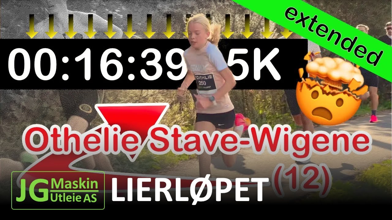 (UTVIDET VERSJON!) Othelie Stave-Wigene (12) på 5K gateløp