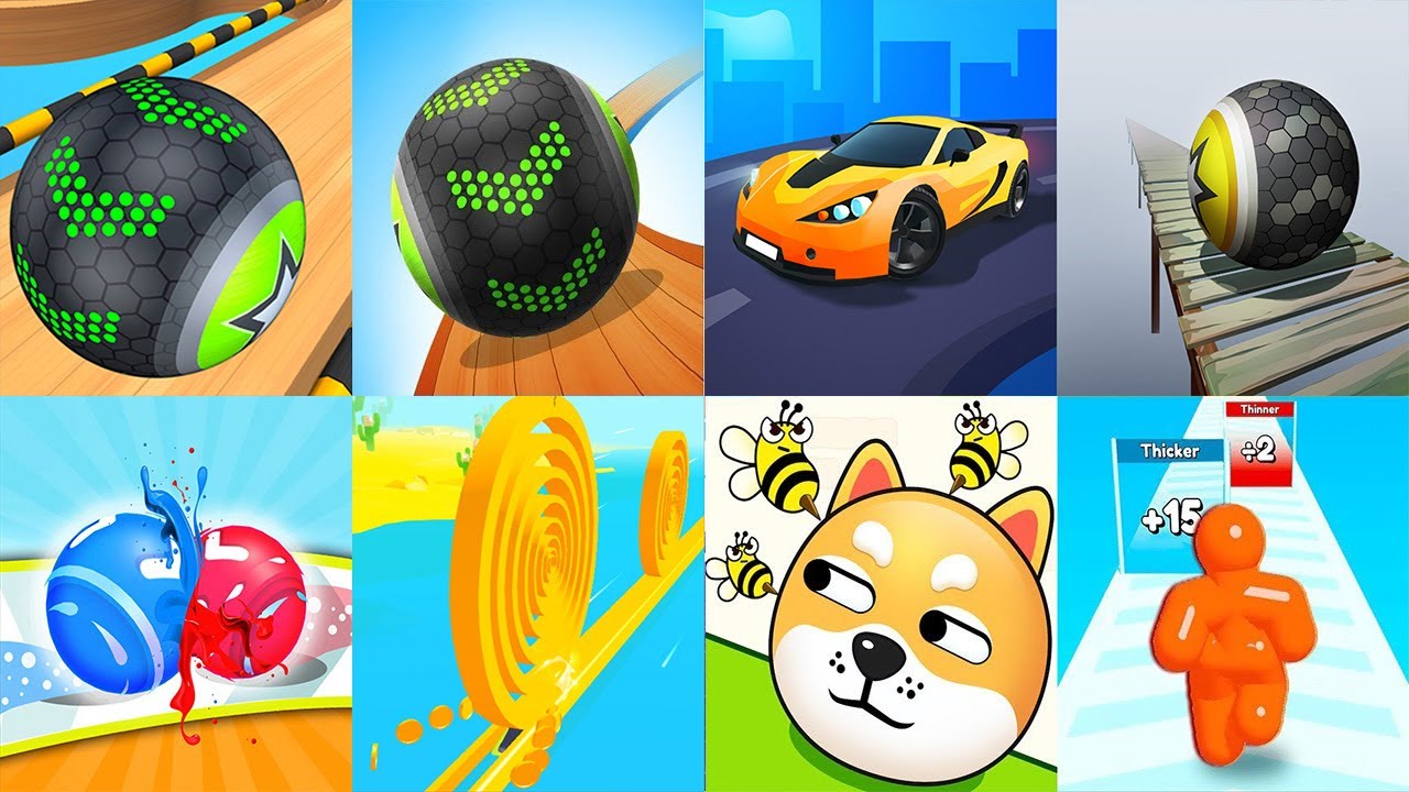 Going Balls VS Sky Rolling Balls Rollance Adventure Balls Race Master 3D Level Up Balls Save The Dog