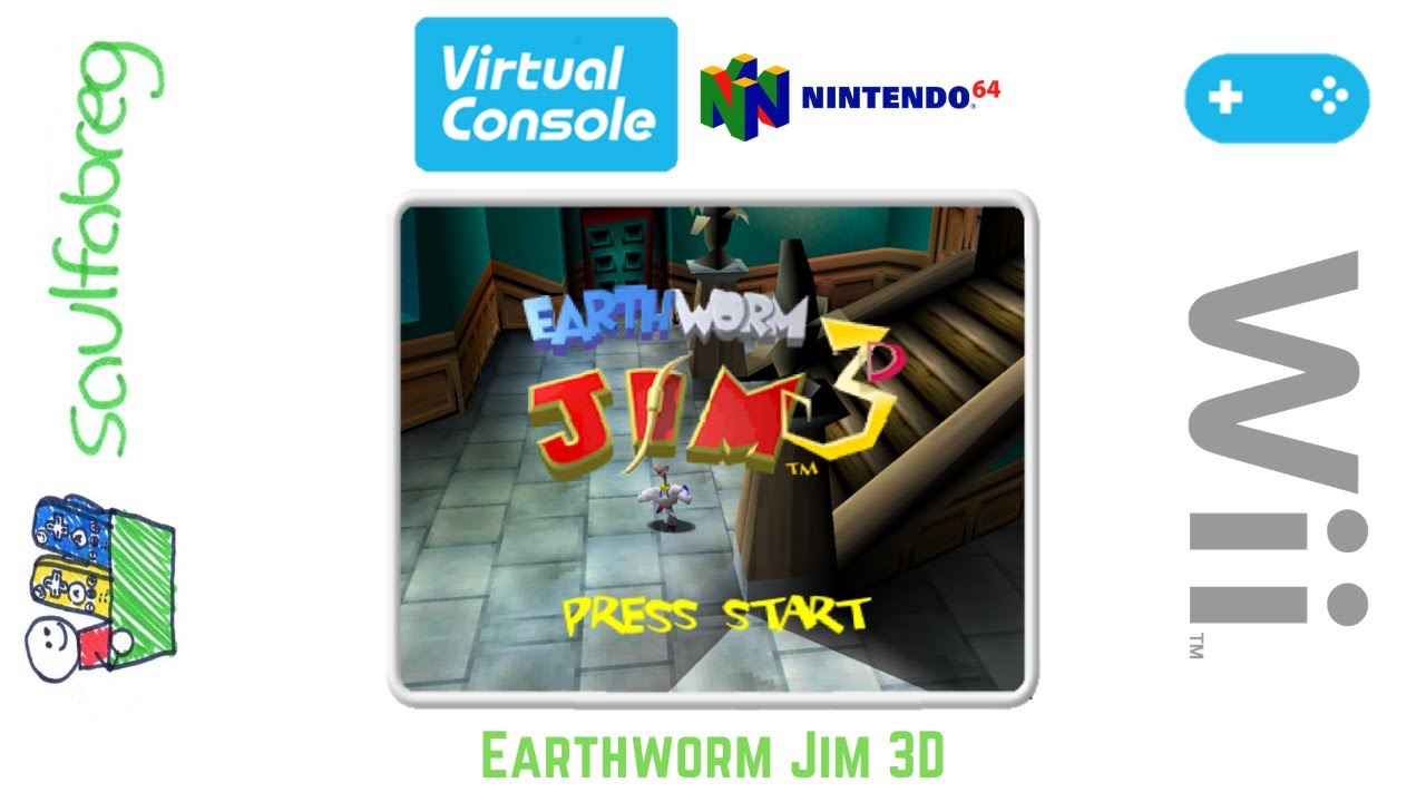 Earthworm Jim 3D (Nintendo 64) -- Wii VC iNJECT by saulfabreg