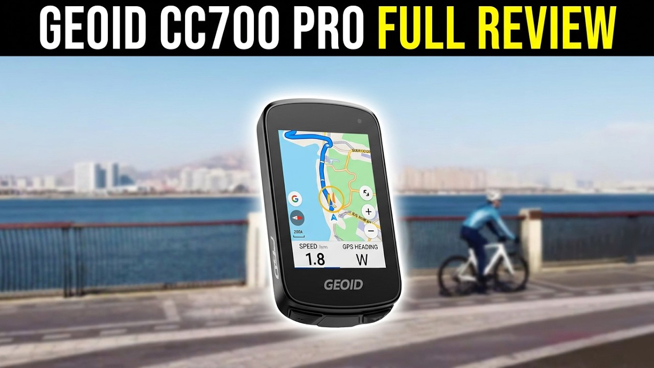 GEOID CC700 Pro: advanced GPS bicycle computer with color touch screen. #review
