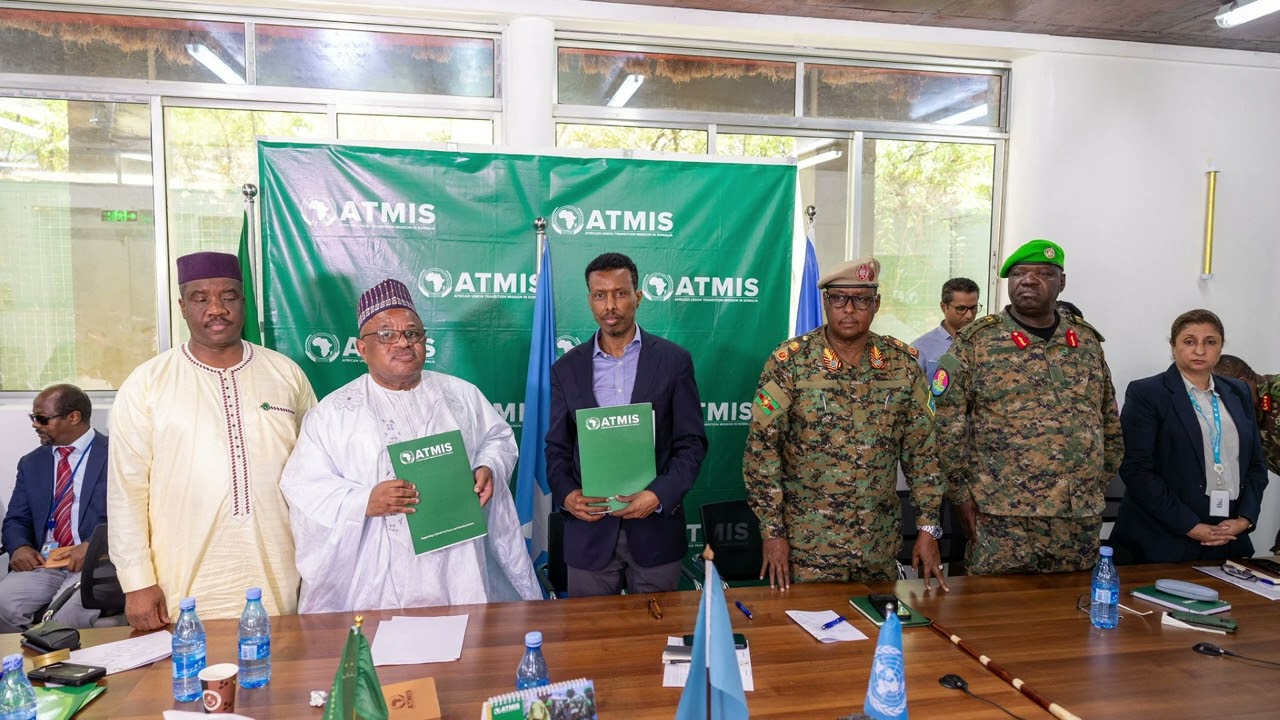 ATMIS sector commanders convene for a meeting to discuss ongoing troops drawdown
