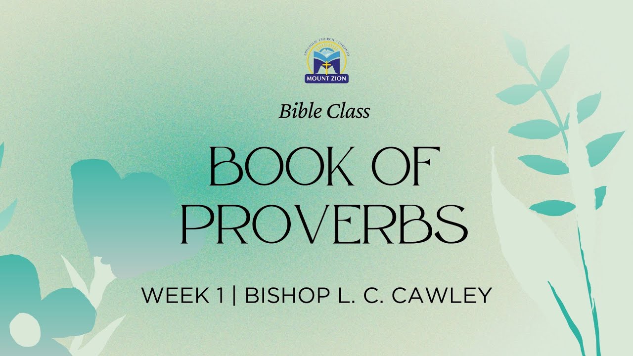 Apostolic Bible Study - Book of Proverbs | Monday, October 20, 2025