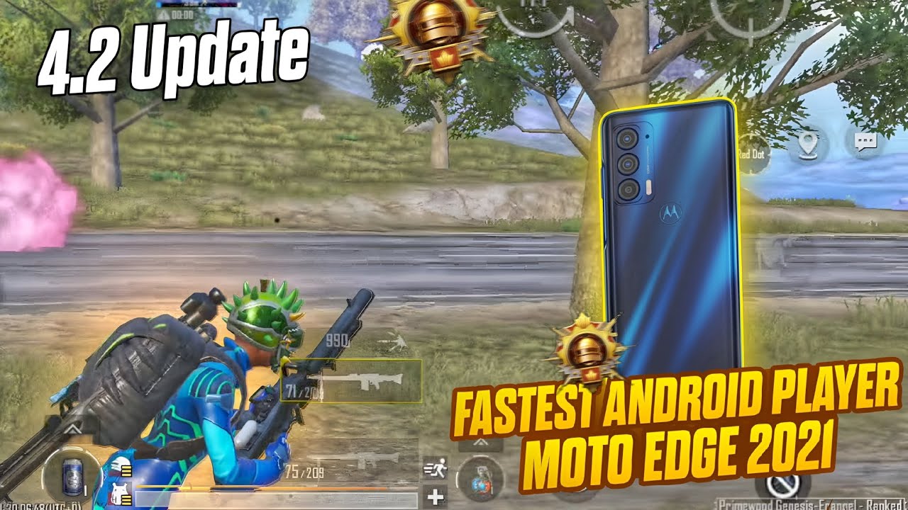 Fastest Android Player In 60Fps🔱 | Fight With Streamer🔥 | Moto Edge 2021 | Pubg mobile