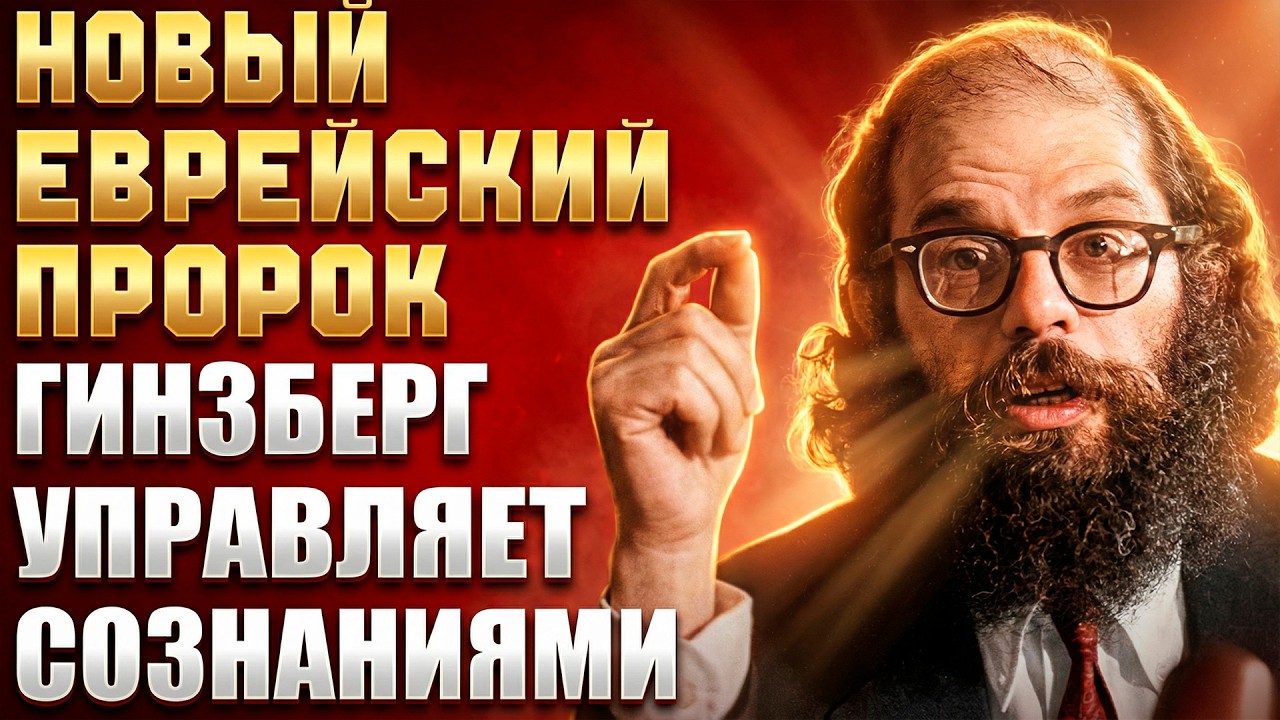 ГИНЗБЕРГ — НОВЫЙ ЕВРЕЙСКИЙ ПРОРОК! Как этот ЕВРЕЙ управляет сознанием МИРА