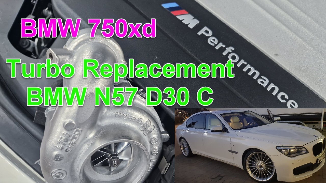 Turbo replacement on my BMW 750d F01, and cleaning the intake manifold!