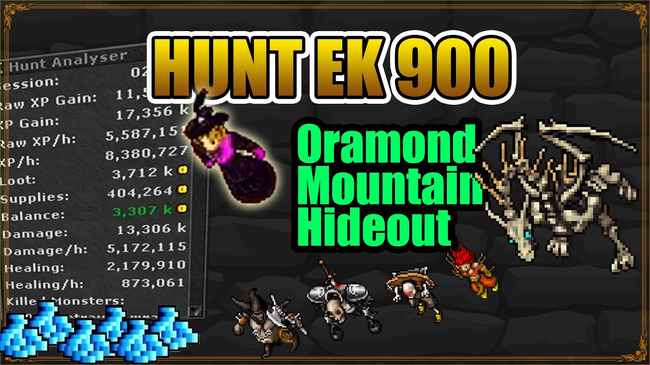 EK 900 HUNT UNDEAD DRAGON ORAMOND - TIBIA