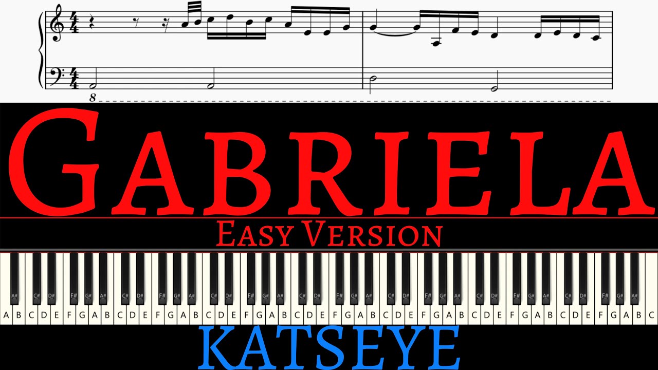 KATSEYE - Gabriela | EASY piano cover by Pianotato