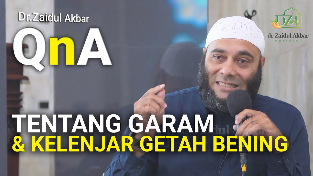 QnA - Tentang Garam dan Kelenjar Getah Bening - dr. Zaidul Akbar Official