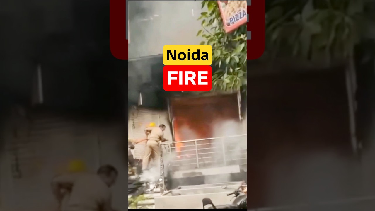 Noida Building FIRE | Firefighters Rush #fire #building #firefighter
