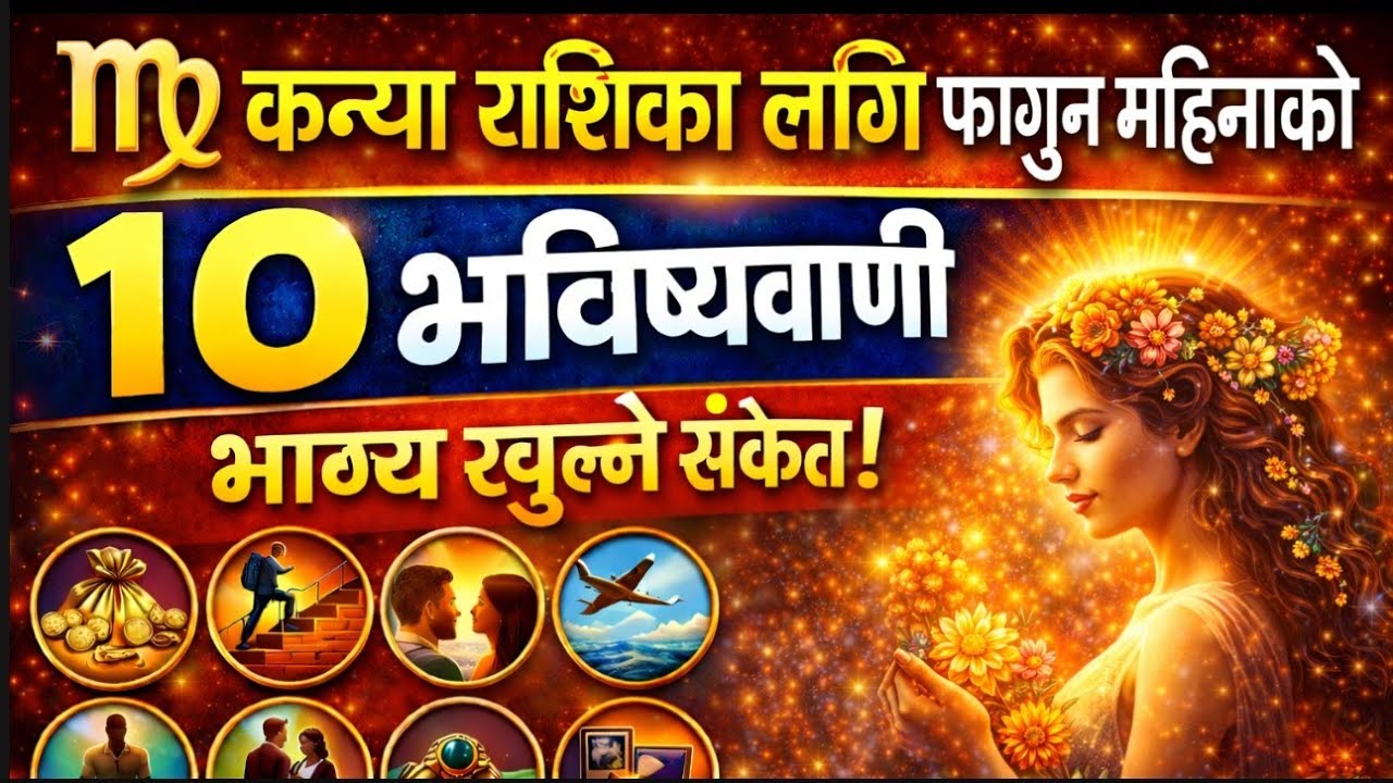 कन्या राशिका लागि फागुन महिनाको १० भविष्यवाणी – भाग्य खुल्ने संकेत! Fagun Mahina ko Rashifal 2082