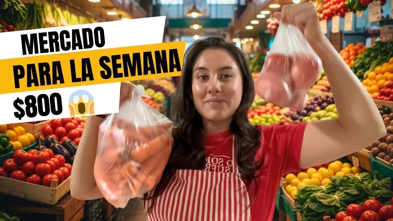 Me gasté $800 pesos en el mercado 😱 #despensa #comida #mexico #gastos 