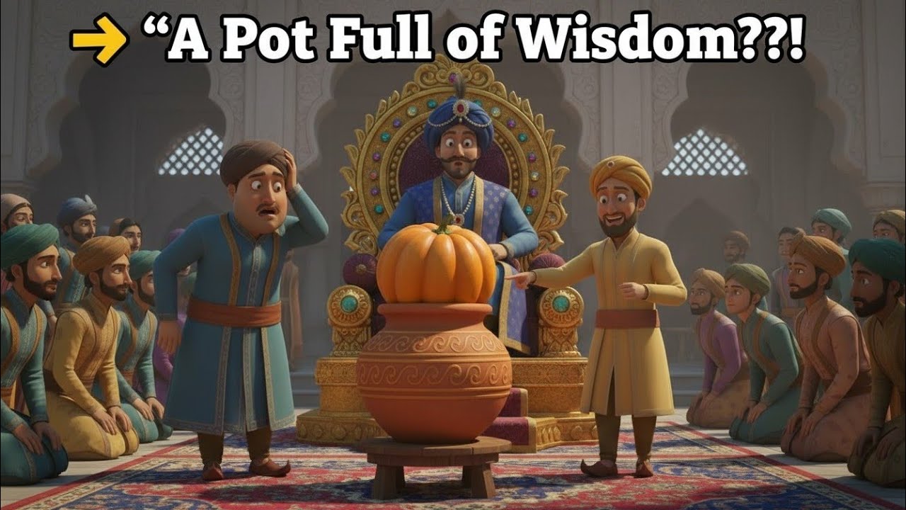 ✨ The Pot of Wisdom | Akbar & Birbal Story | Moral Story for Kids in English