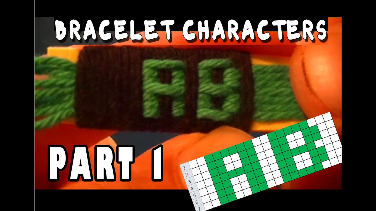 All Cotton Yarn Bracelet Characters Part 1: A & B