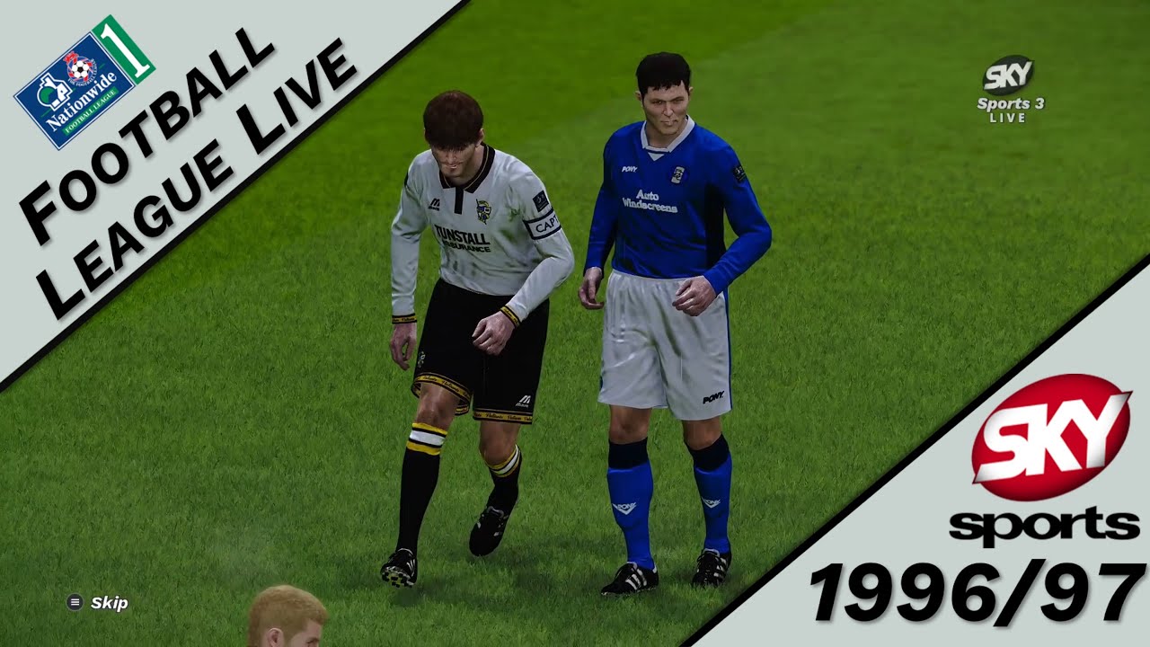 FOOTBALL LEAGUE LIVE | Port Vale v Birmingham | Nationwide Division 1 | 1996/97 Season PES 2021