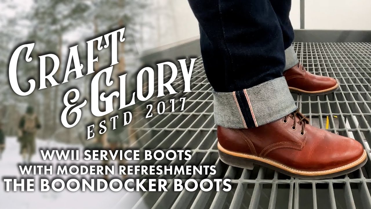 WWII Service Boots with Modern Refreshments | The Craft and Glory Boondocker Boots