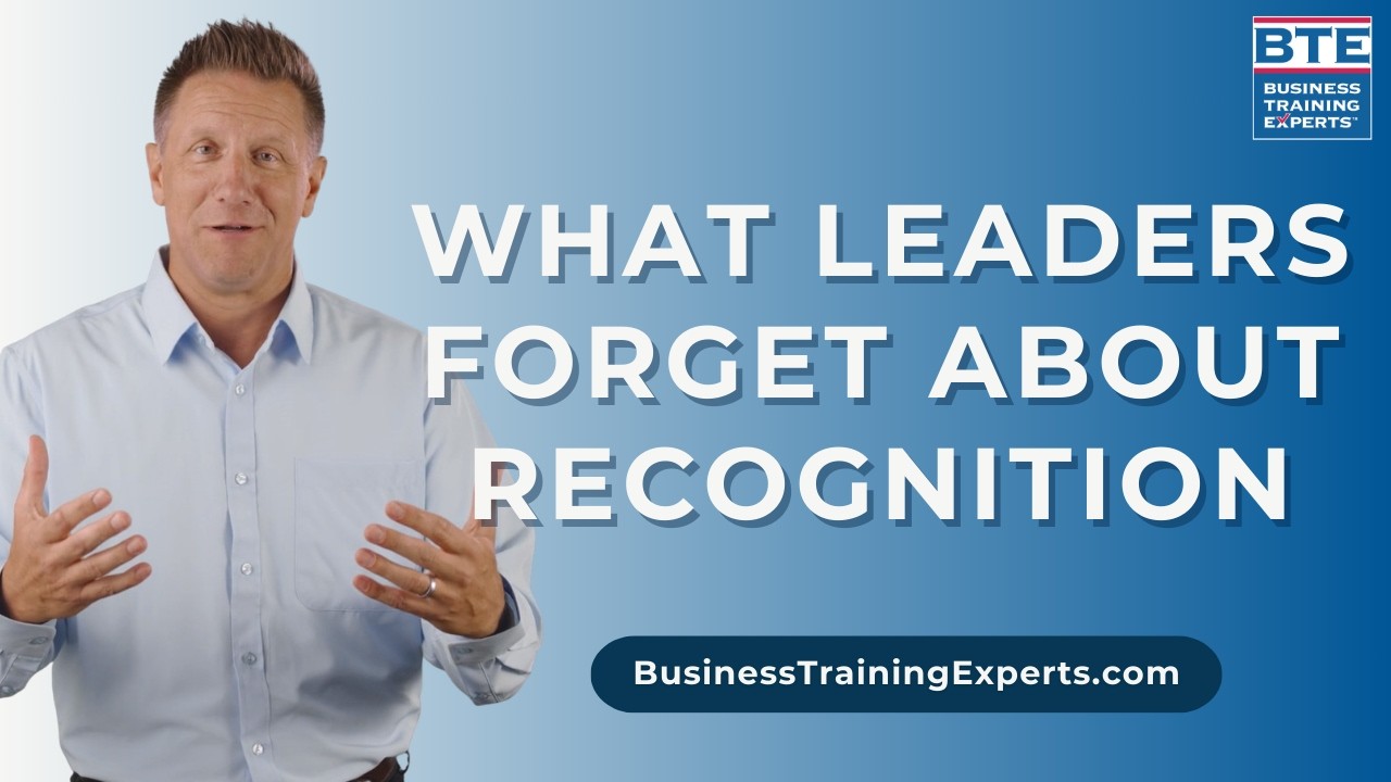 What Leaders Forget About Recognition