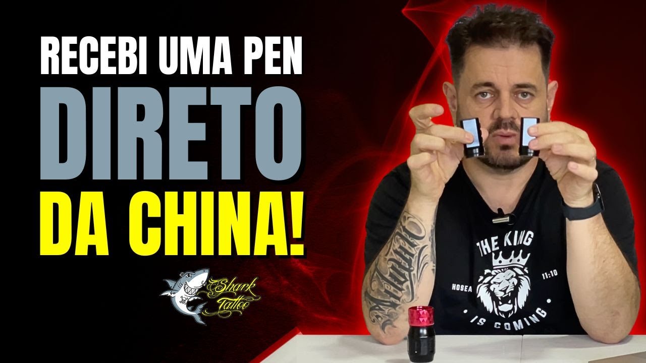 Recebi uma Pen Yilong F6 direto da China!  - Máquina de Tatuagem Sem Fio