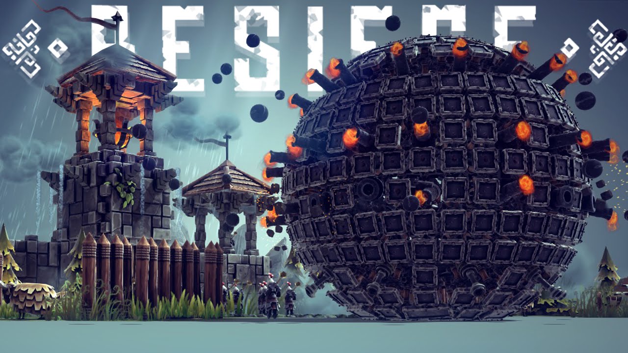 Геймплей Besiege Alpha — Лучшие творения Besiege! — Поднимающийся двуногий шагоход, Звезда Смерти...