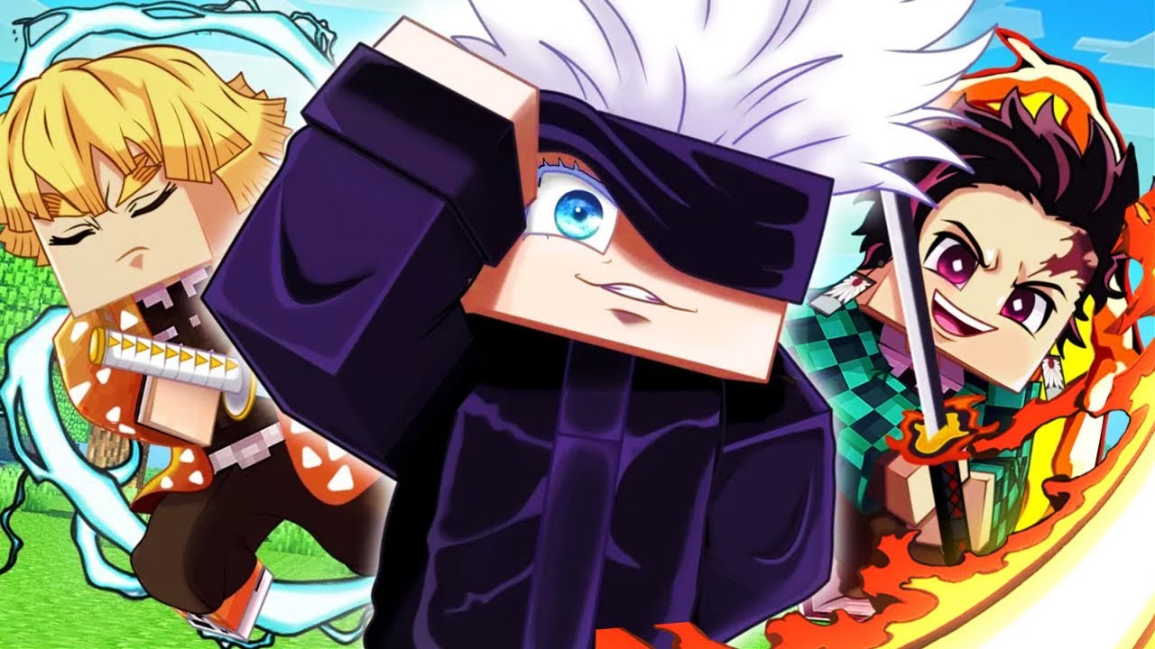 GOJO no MUNDO de DEMON SLAYER MINECRAFT !