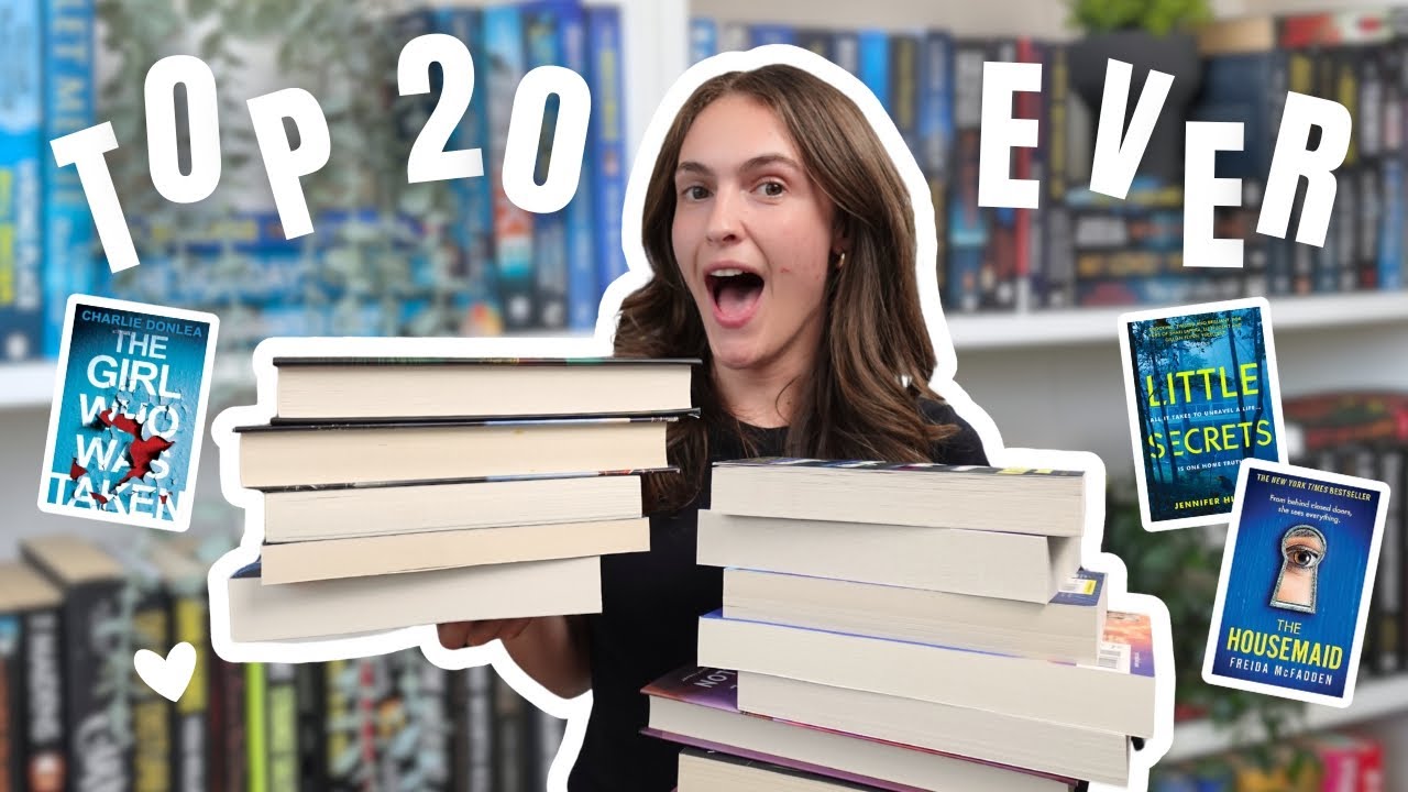 Top 20 thriller books EVER 📖 🎧 🌊 | booktube