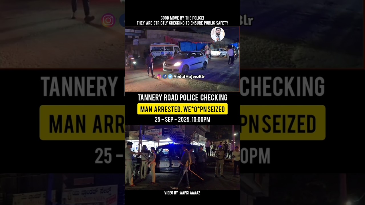Tannery Road Police Checking | Man Arrested move by the police! #tanneryroad #policechecking