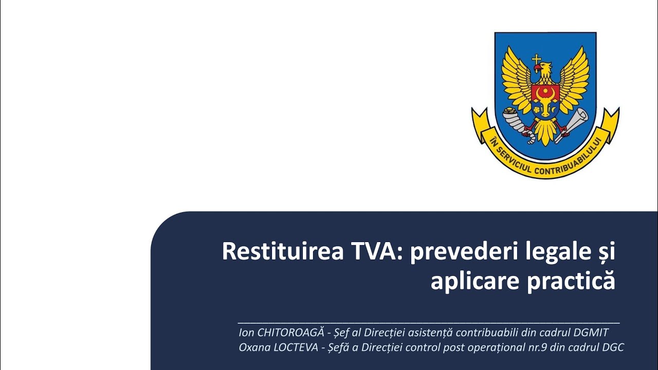 Restituirea TVA: prevederi legale și aplicare practică