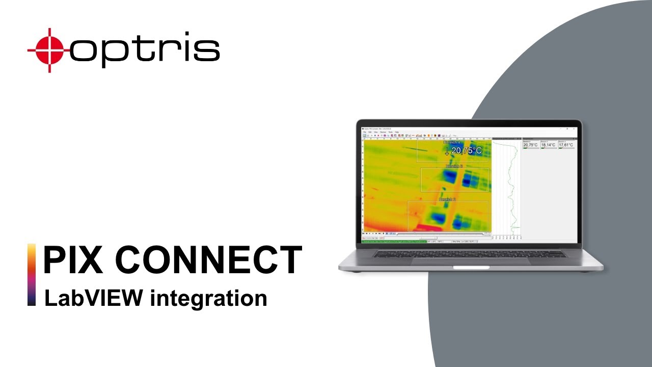 Optris PIX Connect: LabVIEW integration via virtual COM Ports