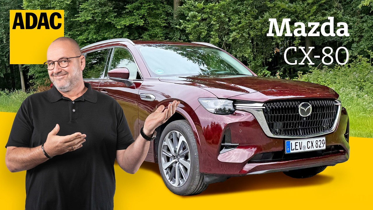 Großer Diesel und Top-Ausstattung: Der Mazda CX-80 im Fahrbericht