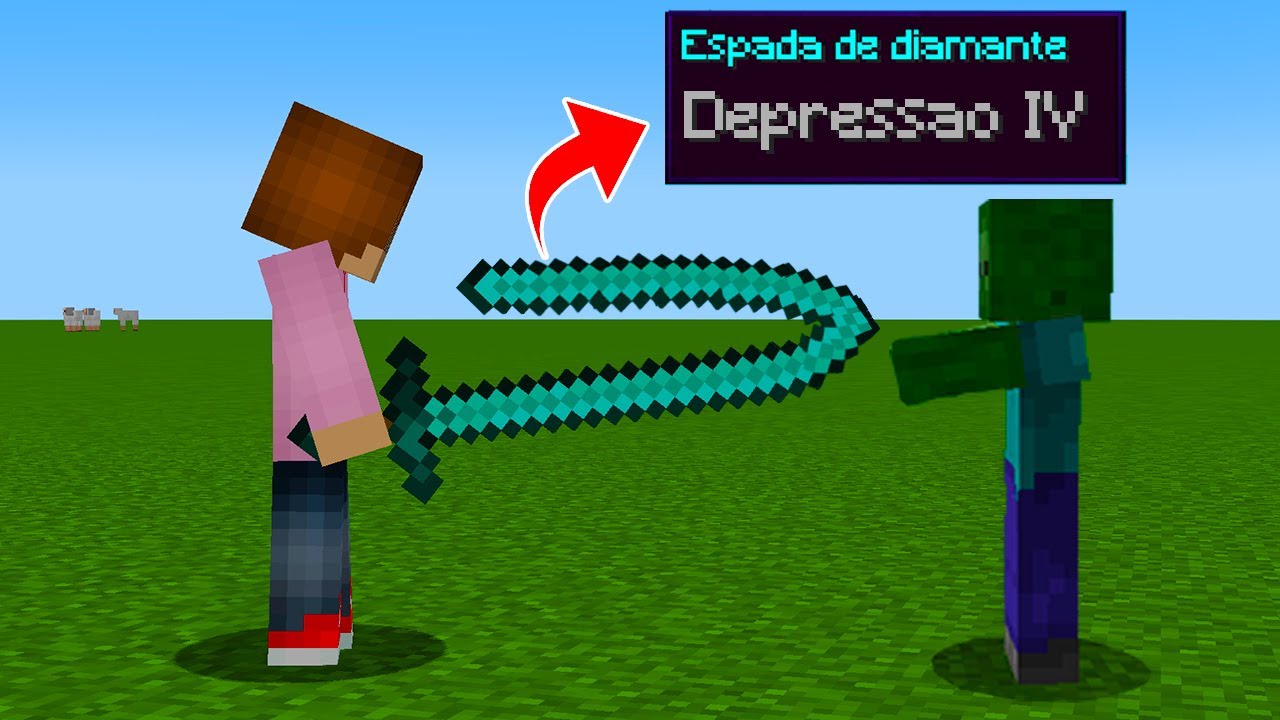 minecraft mas nem a espada aguenta essa vida mais