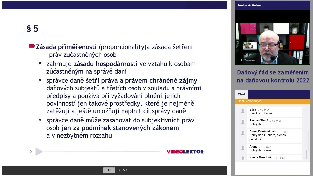 Daňový řád se zaměřením na daňovou kontrolu 2022