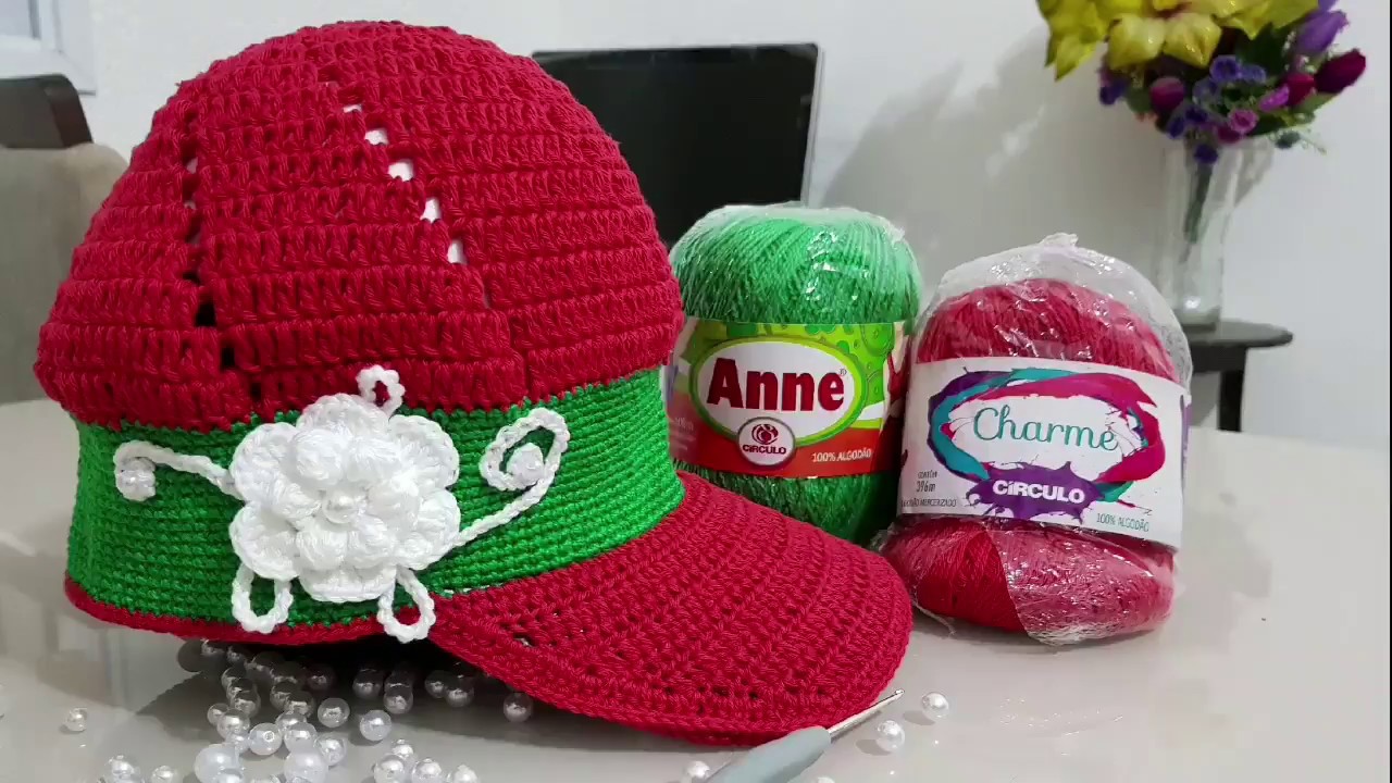 Boné de crochê