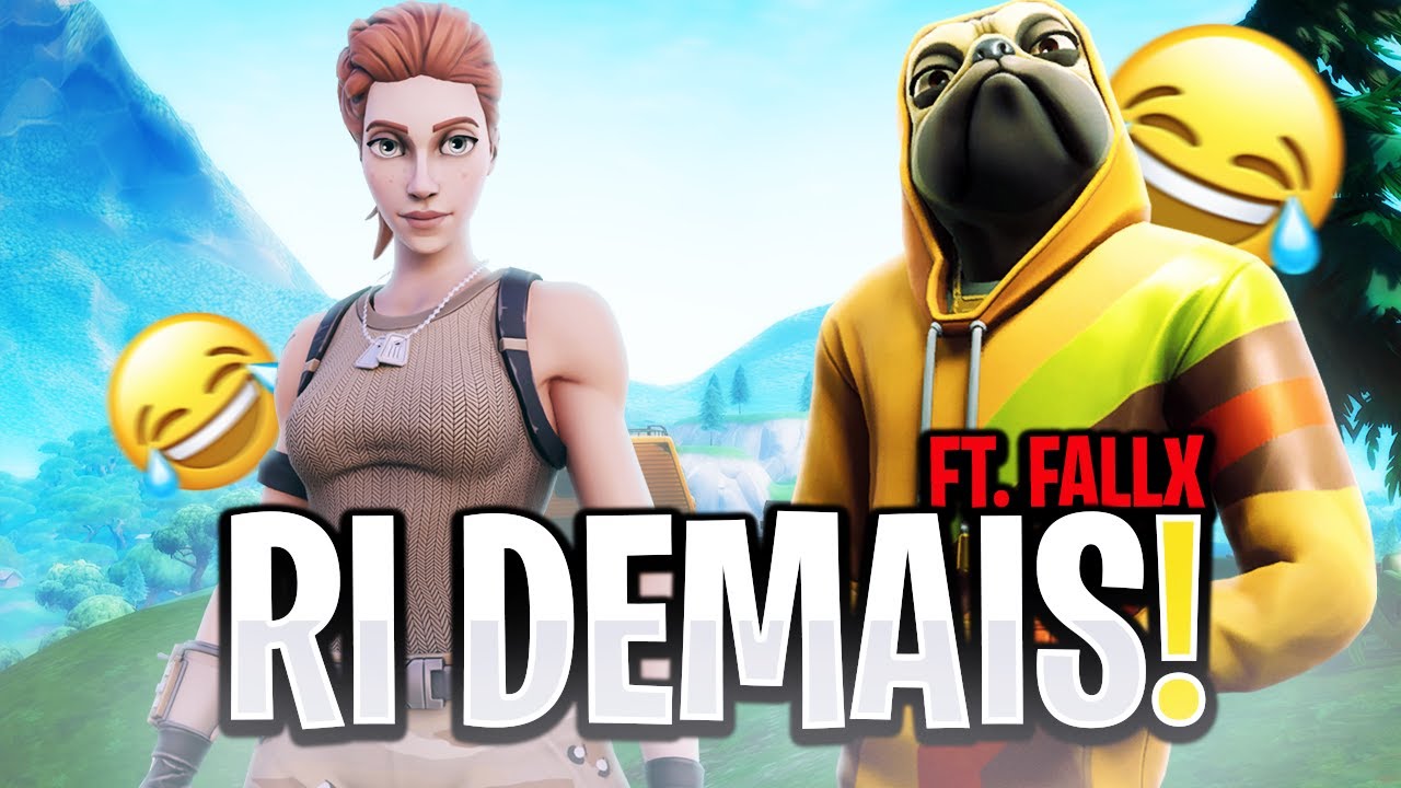 NUNCA RI TANTO NUMA PARTIDA! (Ft. Fall-x) - Fortnite