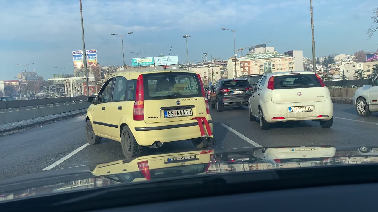 Beograd, vožnja niz Vojvode Stepe do Autokomande pa uz Južni bulevar do Maksima Gorkog