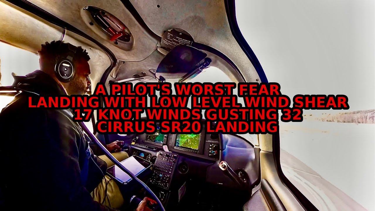 Airport Closed, Then Wind Shear on Final (17G32) Cirrus SR20 G6 #cirrus #aviation  #travel #landing
