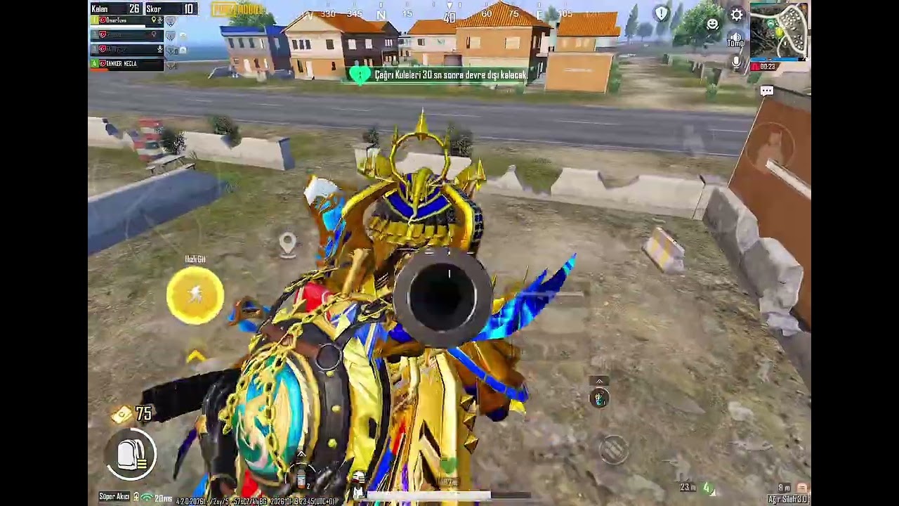 ALANA ÖLECEĞİME KENDİMİ ÖLDÜRÜRÜM PUBG MOBİLE AĞIR SİLAH MODU 