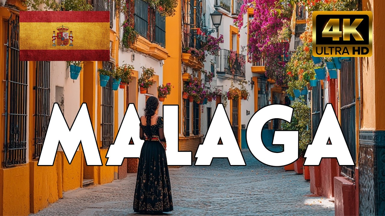 Malaga 2026 Spain Walking Tour 4K 🇪🇸 Sunny City Walk