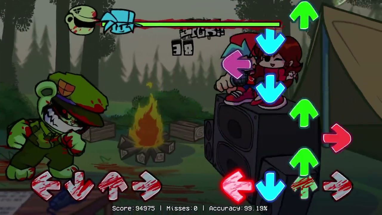 [FNF] V.S Flippy Flipped Out Overkill  First Ever Full Combo (Read desc)