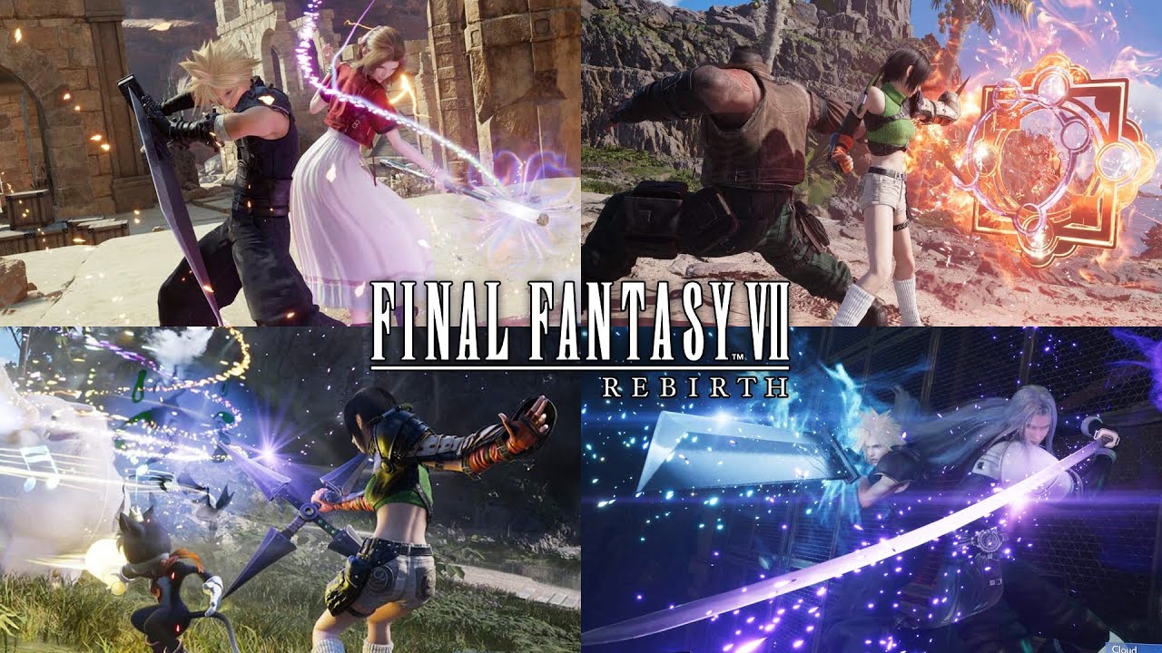FF7 Rebirth - All Synergy Abilities Showcase