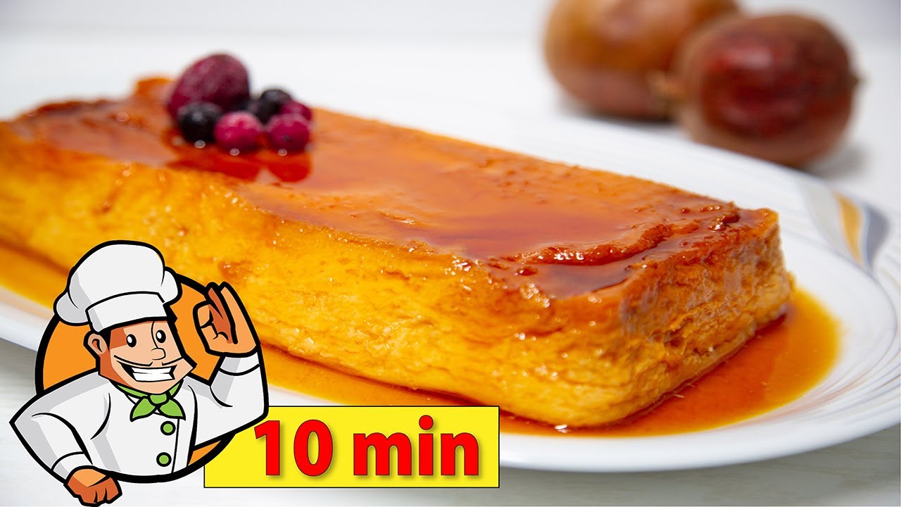 En 10 MINUTOS FLAN DE HUEVO y leche condensada en MICROONDAS